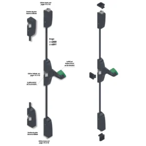 DISCOVERY FU-PAD 3 points – Fermeture d’urgence en applique avec PAD coupe-feu EI2 120