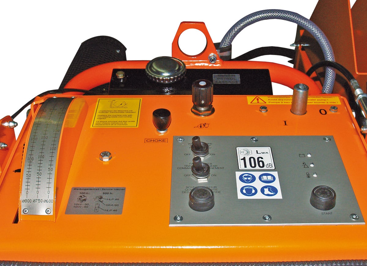 scie à sol GÖLZ FS250D – Moteur Diesel Hatz 2G40 – Ø 800 mm – 20 CV – Image 3