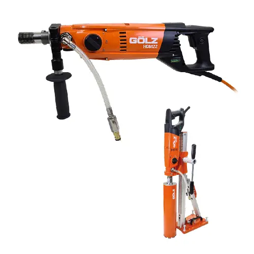 Carotteuse portable GÖLZ HDM22 – moteur 2200 W – pour carottage manuel ou sur bâti