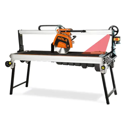 Scie sur table professionnelle – GÖLZ GS350A-120 pour carreleurs et paysagistes