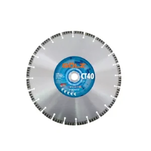 Disque diamant GÖLZ CT40 – coupe béton armé – segments turbo Ø 350 à 600 mm