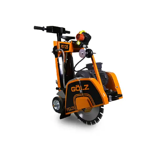 Scie à sol GÖLZ FS125 avec moteur Kohler CH270 et disque 350 mm pour béton et asphalte